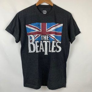 The Beatles Union Jack Black Tshirt 2016 Apple Corps Ltd Size Medium